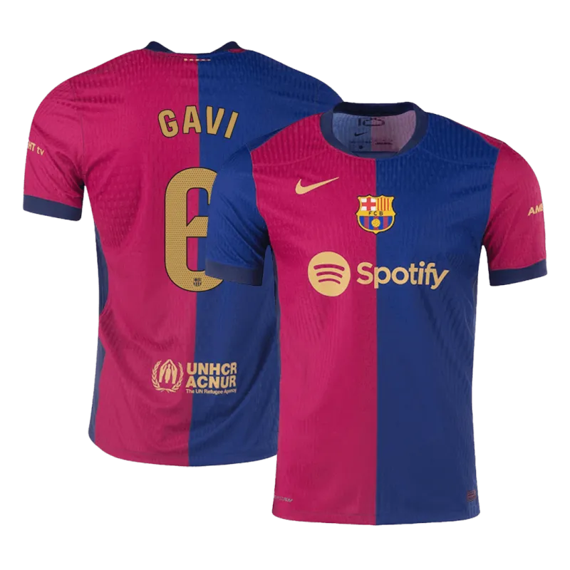 GAVI #6 Barcelona Home Soccer Jersey 2024/25
