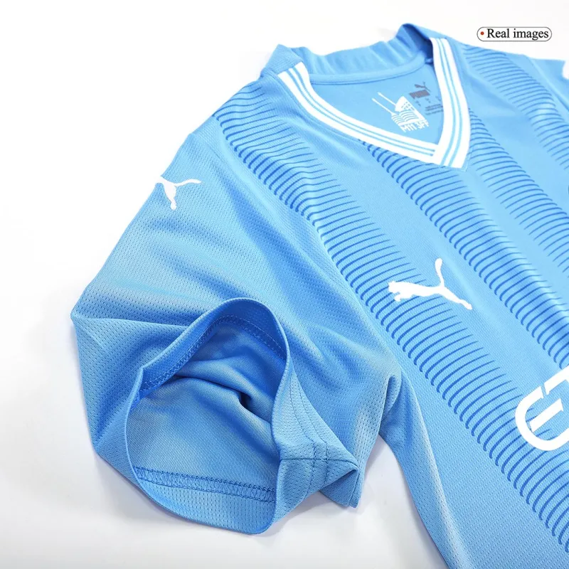 CHAMPIONS #24 Manchester City Home Soccer Jersey 2023/24