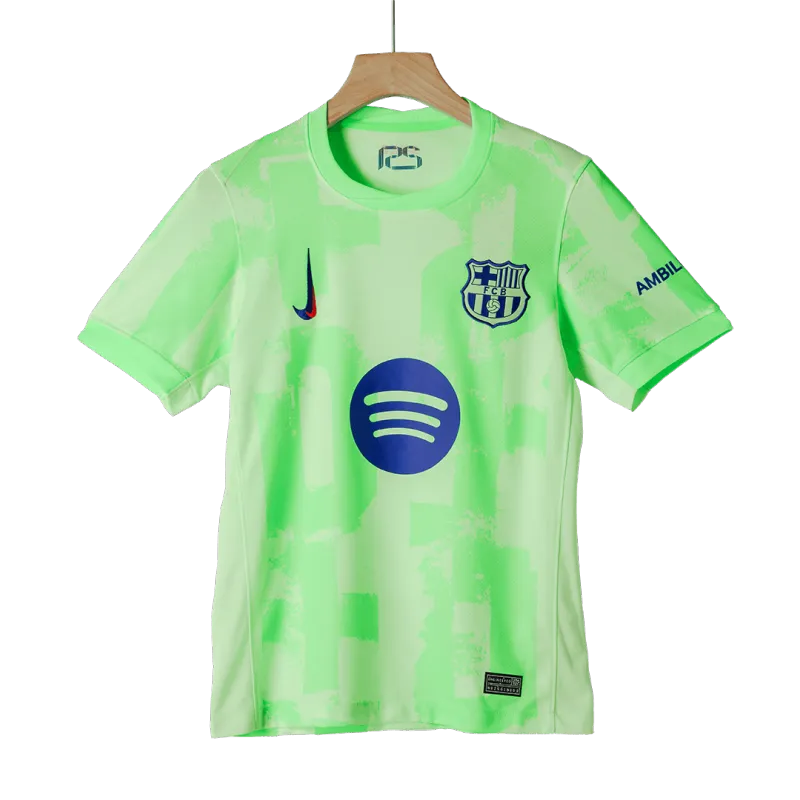 Barcelona Third Away Soccer Jersey 2024/25   (Spotify Logo Without Text)