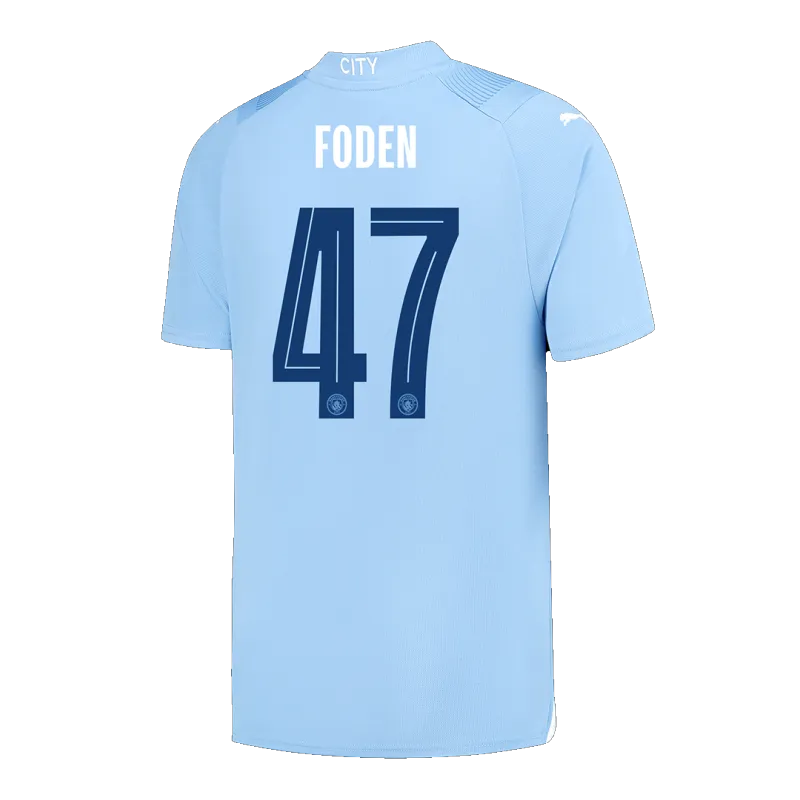 FODEN #47 Manchester City Home Soccer Jersey 2023/24   UCL