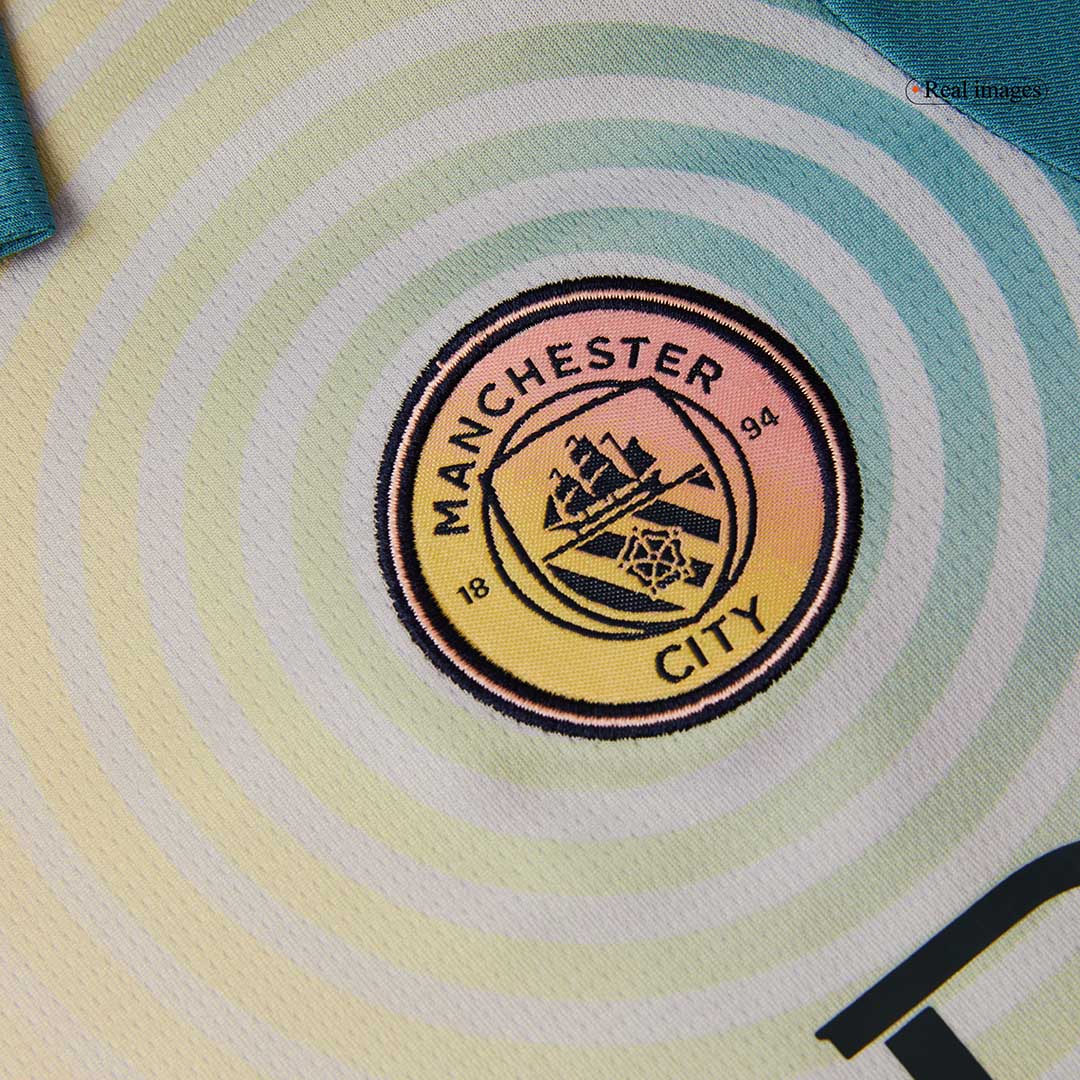 Manchester City Fourth Away Kids Soccer Jerseys Kit 2024/25- Definitely City (UCL)