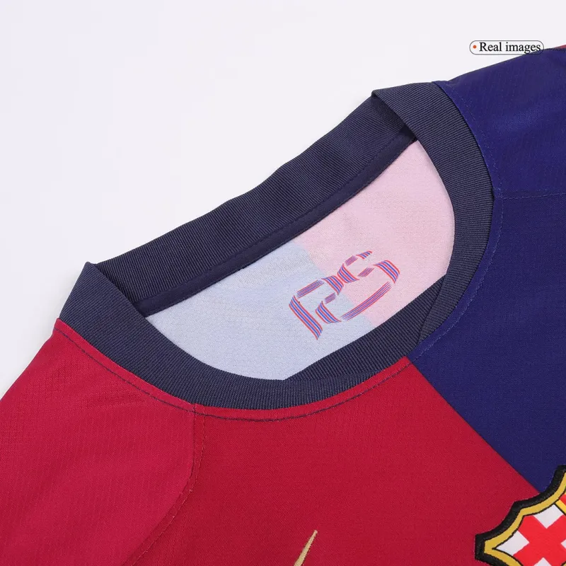 LAMINE YAMAL #19 Barcelona Home Soccer Jersey 2024/25   Spotify Logo Without Text