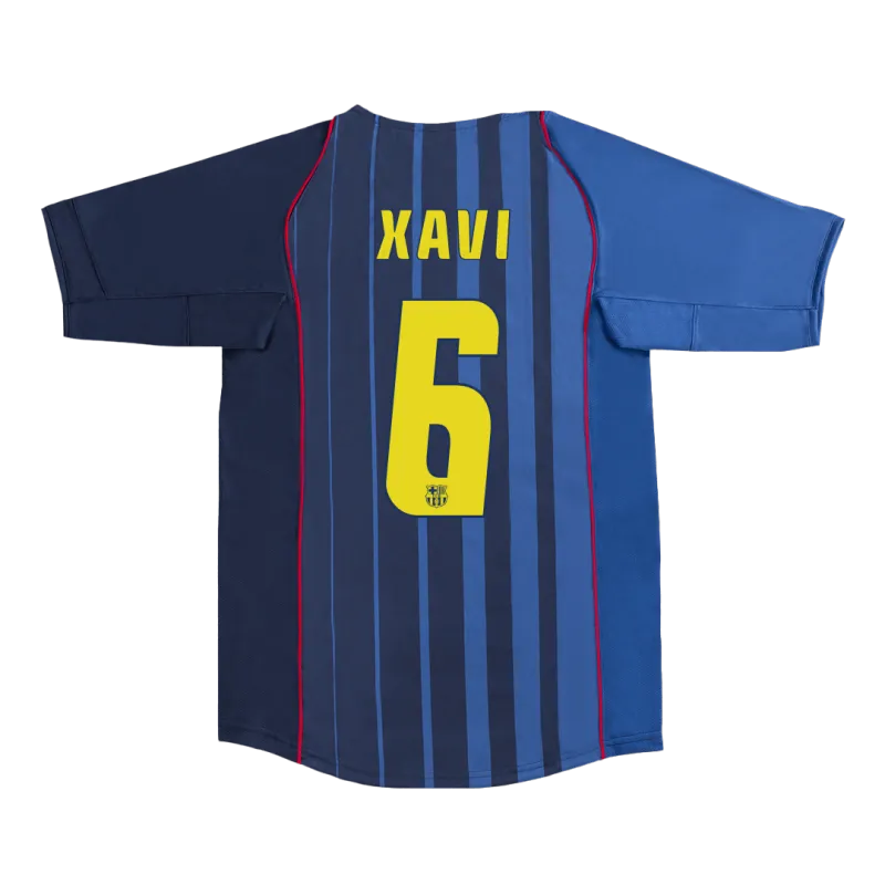 Vintage Soccer Jersey XAVI #6 Barcelona Away 2004/05