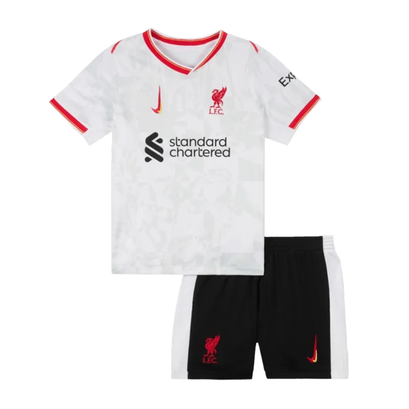 Liverpool Third Away Kids Soccer Jerseys Kit 2024/25
