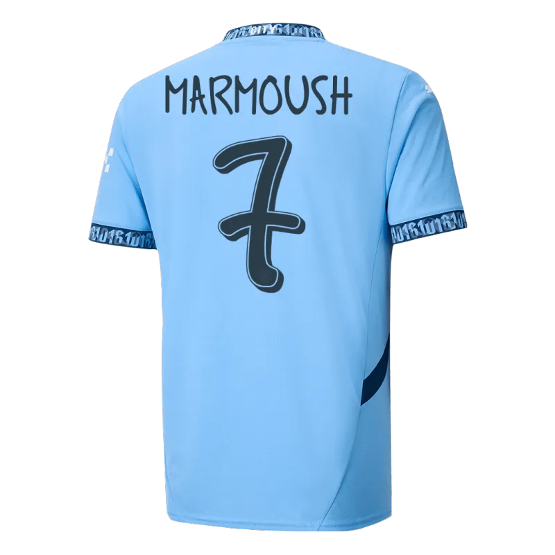 MARMOUSH #7 Manchester City Home Soccer Jersey 2024/25   UCL