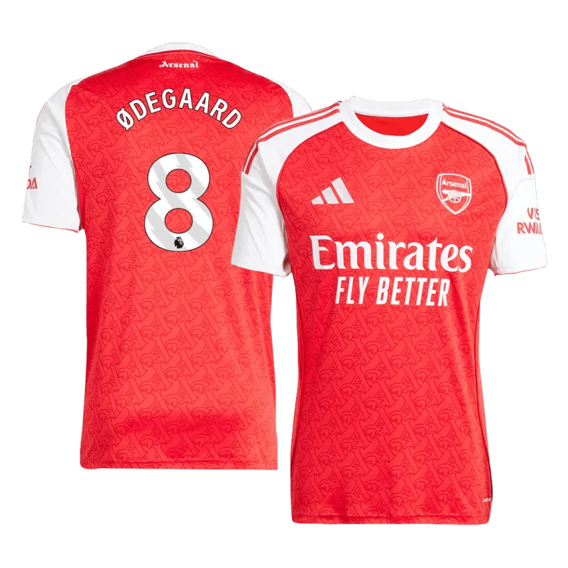 ØDEGAARD #8 Arsenal Home Soccer Jersey 2025/26