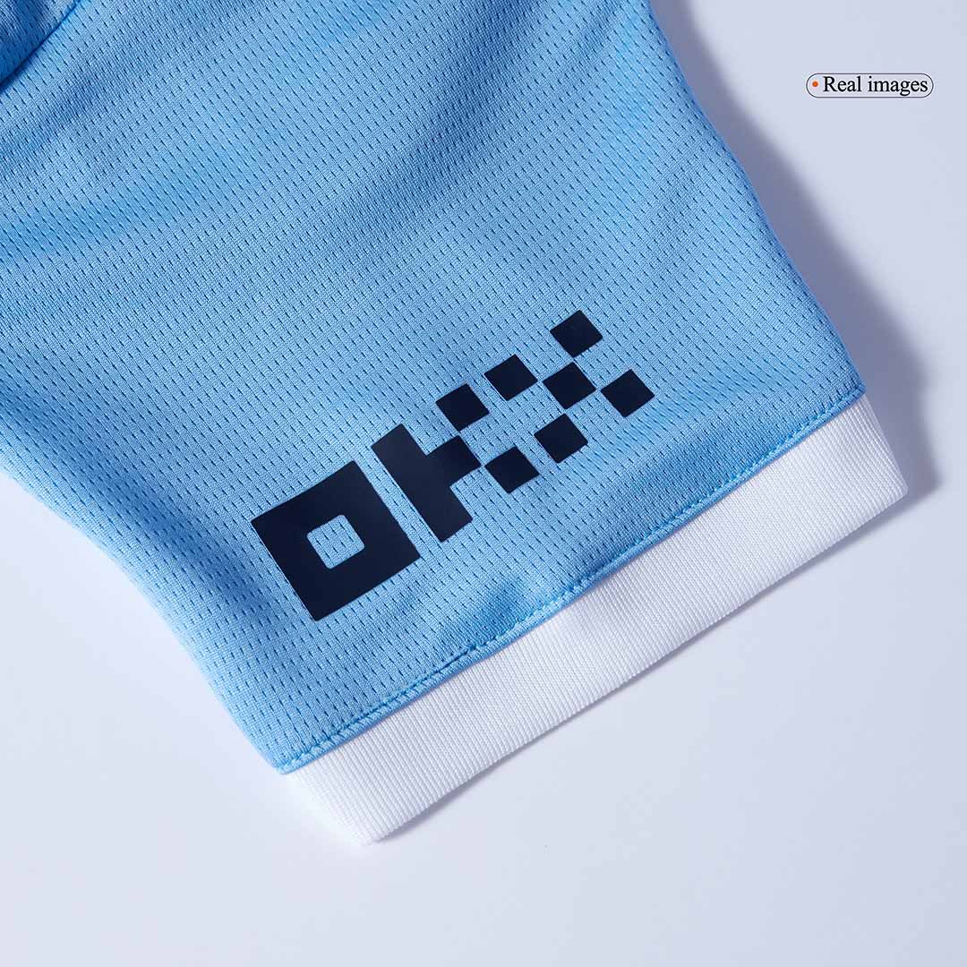 Manchester City Home Kids Soccer Jerseys Kit 2025/26