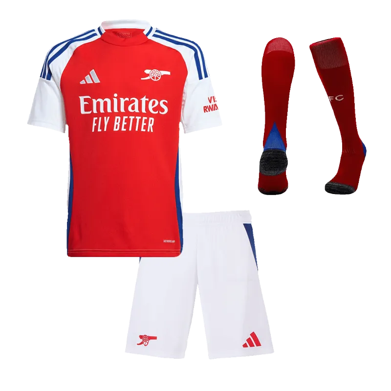 Arsenal Home Kids Soccer Jerseys Full Kit 2024/25