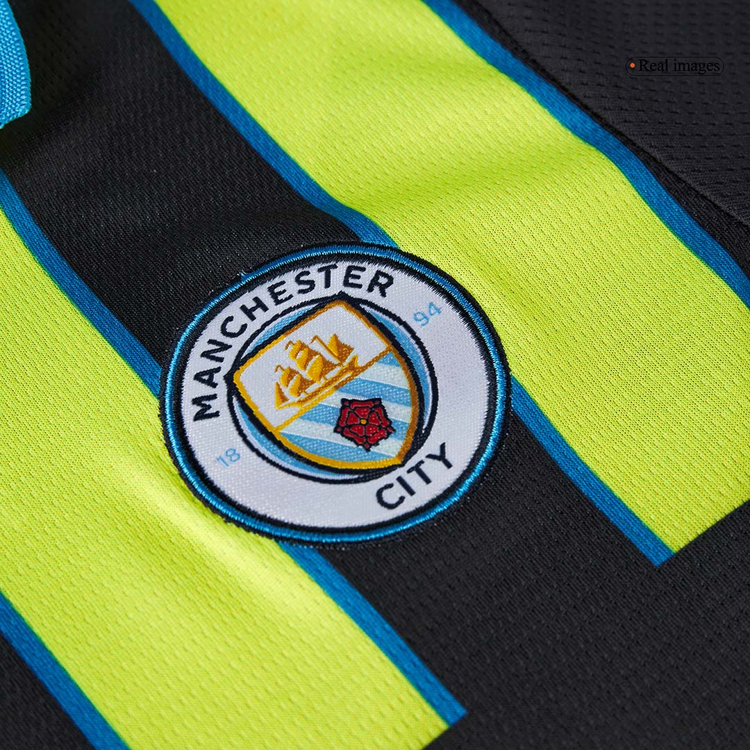 Manchester City Away Kids Soccer Jerseys Kit 2024/25