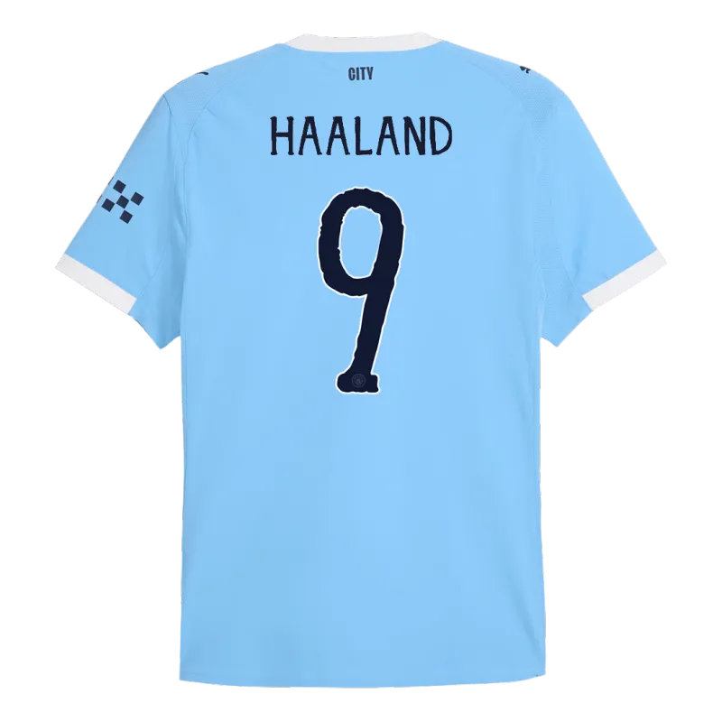 HAALAND #9 Manchester City Home Authentic Soccer Jersey 2025/26   Club World Cup