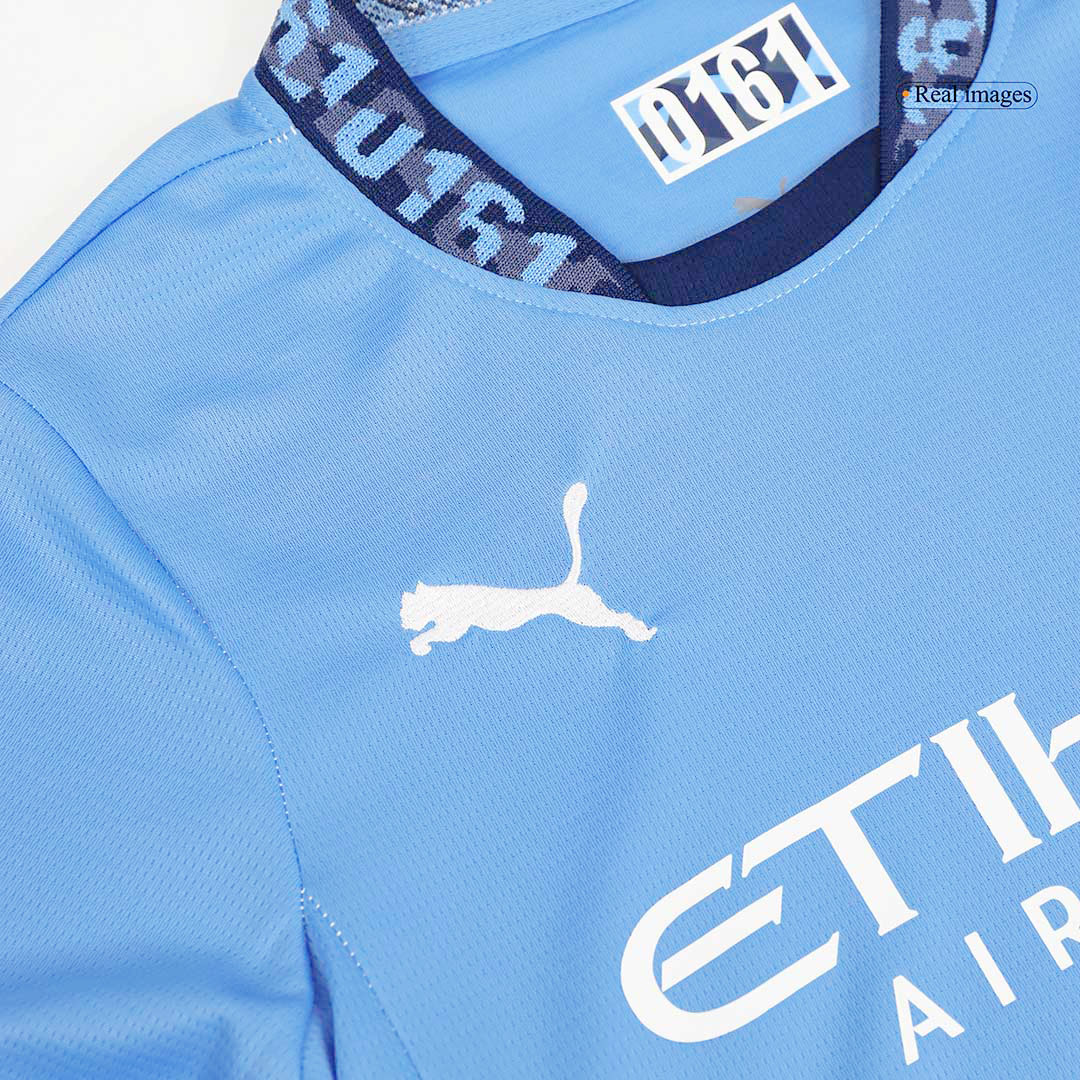 Manchester City Home Kids Soccer Jerseys Kit 2024/25