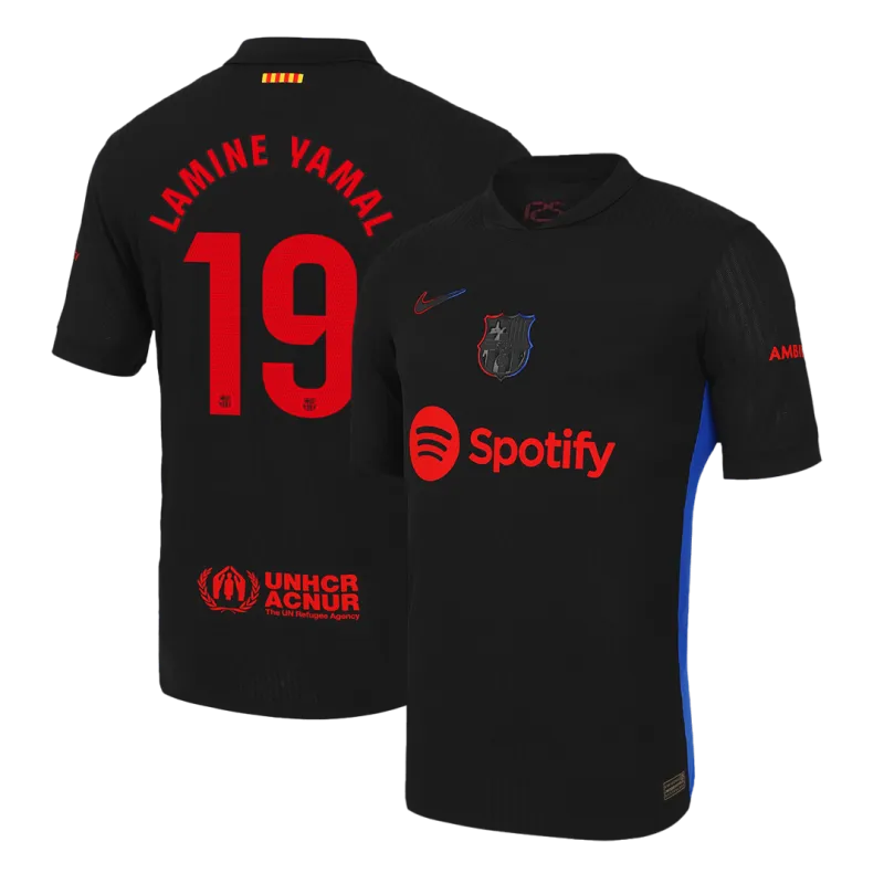 LAMINE YAMAL #19 Barcelona Away Authentic Soccer Jersey 2024/25