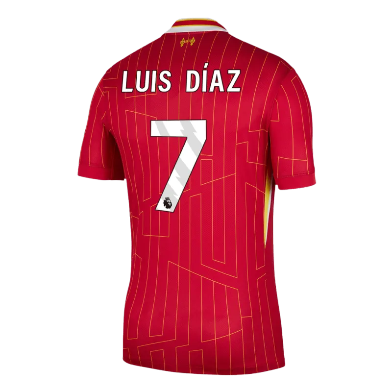 LUIS DÍAZ #7 Liverpool Home Soccer Jersey 2024/25