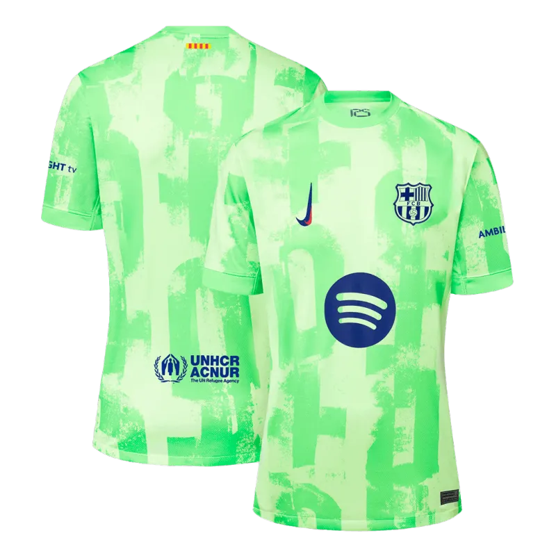 Barcelona Third Away Soccer Jersey 2024/25   (Spotify Logo Without Text)