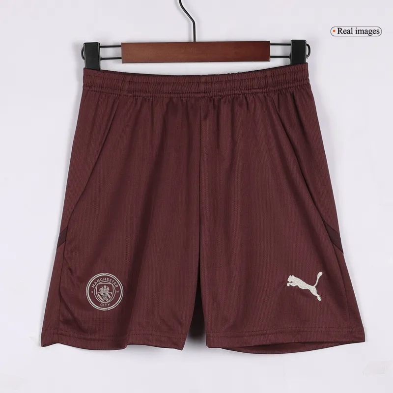 Manchester City Third Away Kids Soccer Jerseys Full Kit 2024/25