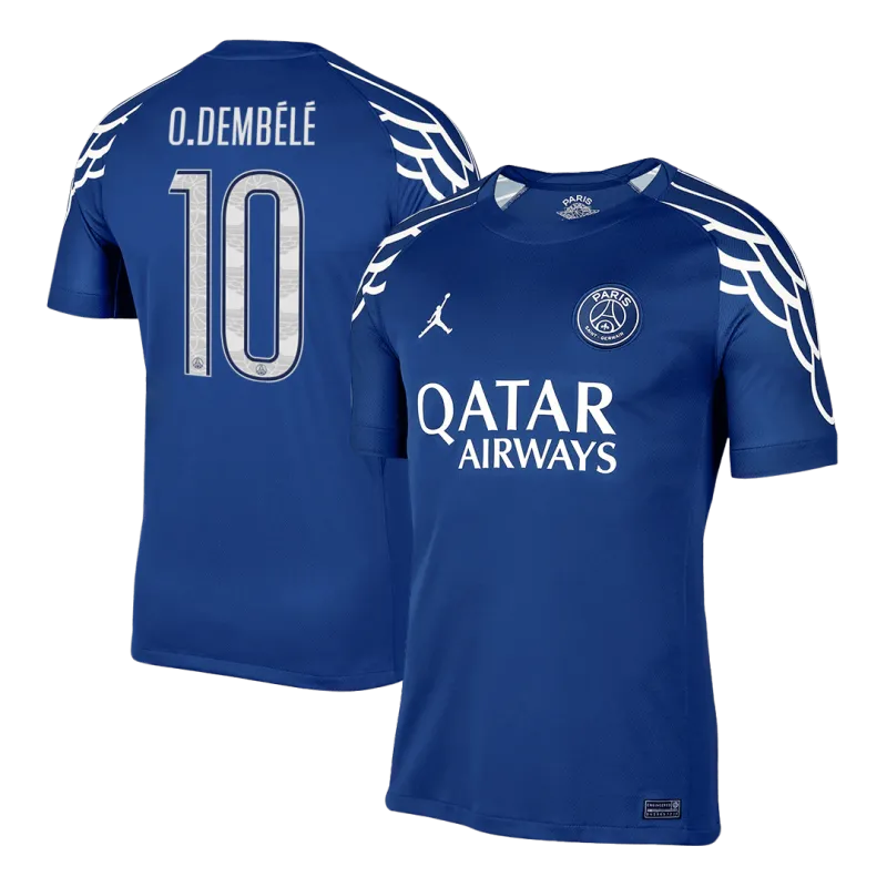 O.DEMBÉLÉ #10 PSG Fourth Away Soccer Jersey 2024/25 -UCL
