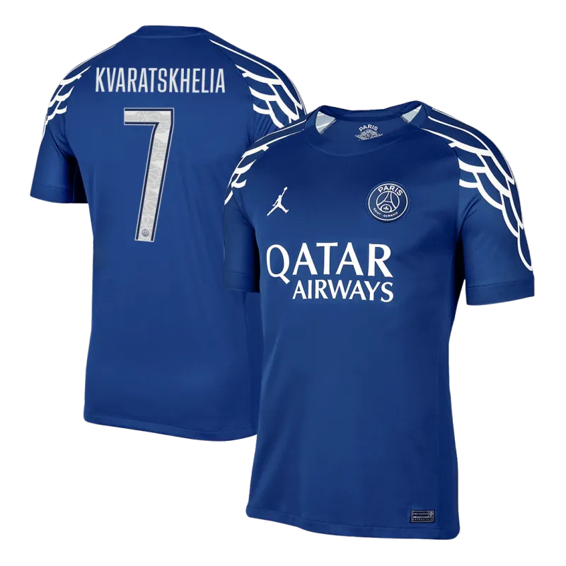 KVARATSKHELIA #7 PSG Fourth Away Soccer Jersey 2024/25 -UCL