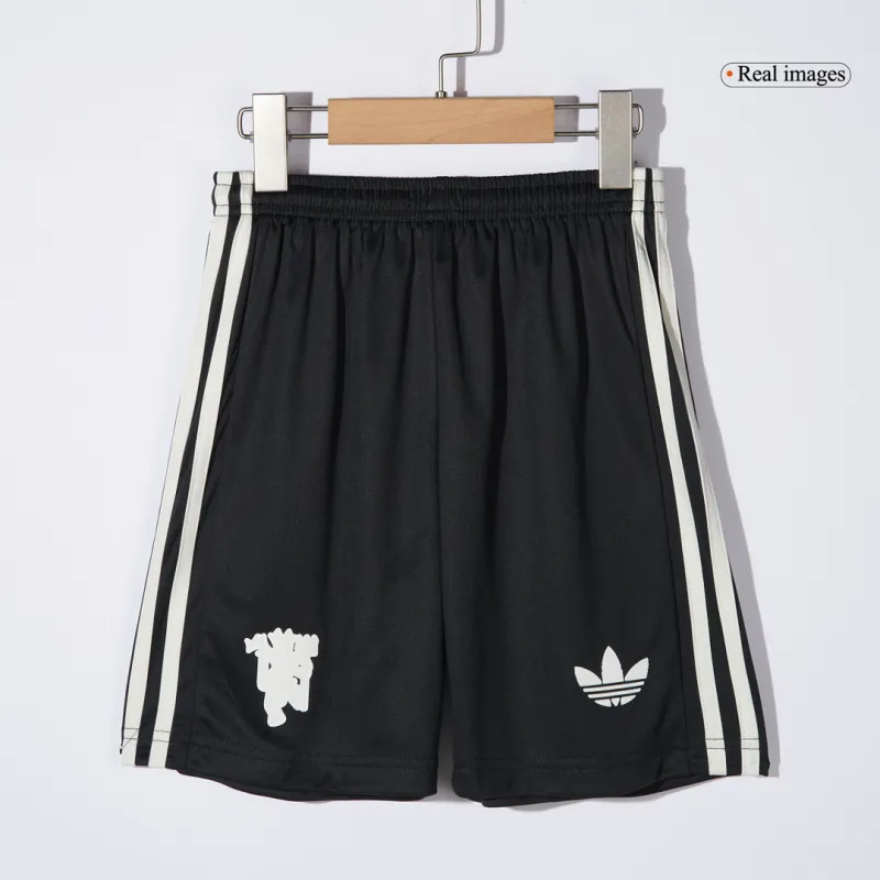 Manchester United Third Away Kids Soccer Jerseys Kit 2024/25