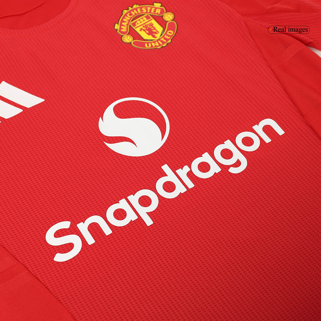 Manchester United Home Authentic Jerseys Kit 2024/25