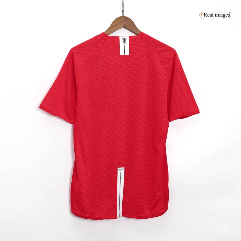 Vintage Soccer Jersey Manchester United Home 2007/08   UCL Final