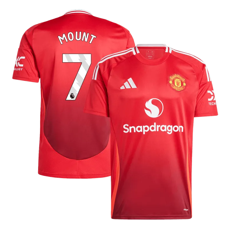 MOUNT #7 Manchester United Home Soccer Jersey 2024/25