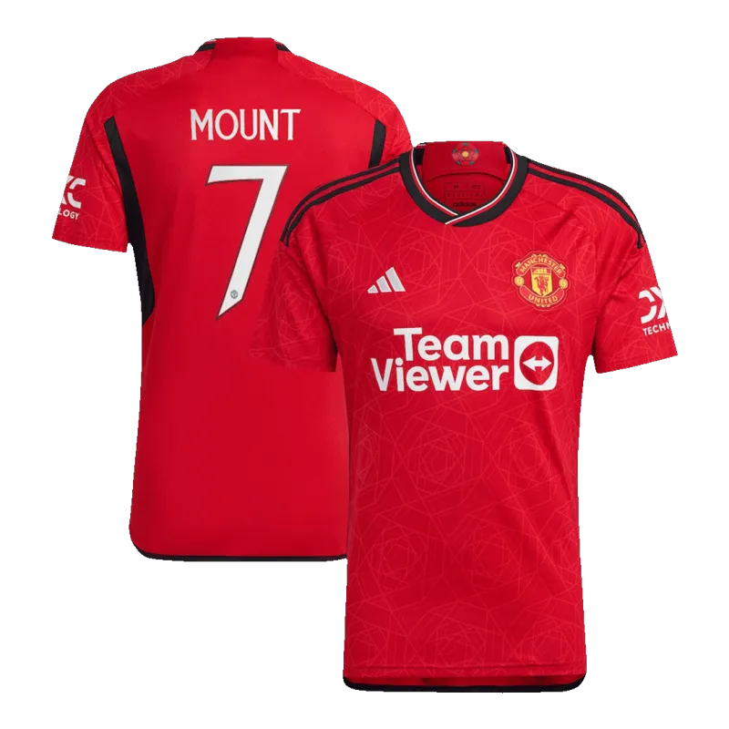 MOUNT #7 Manchester United Home Jersey 2023/24   UCL