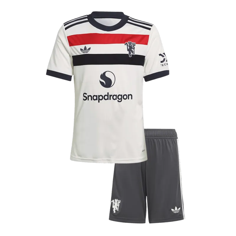 Manchester United Third Away Kids Soccer Jerseys Kit 2024/25