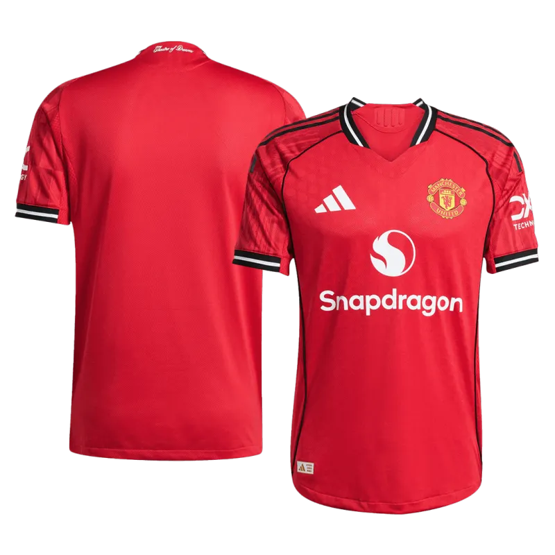 Manchester United Home Authentic Soccer Jersey 2025/26