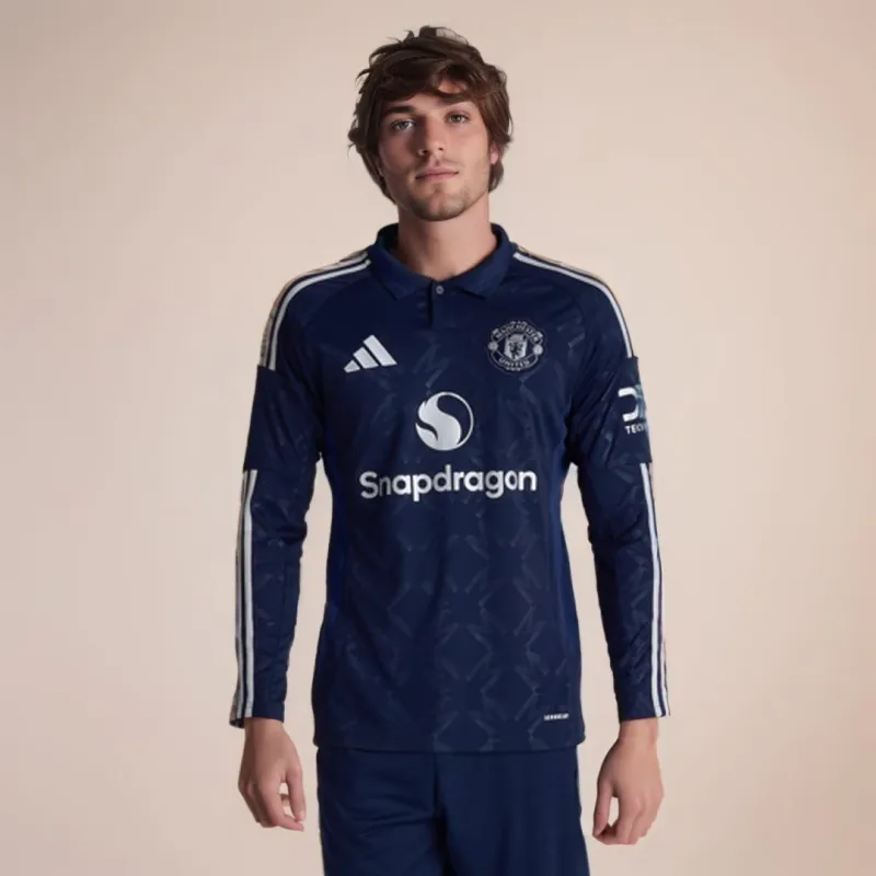 Manchester United Away Long Sleeve Soccer Jersey 2024/25