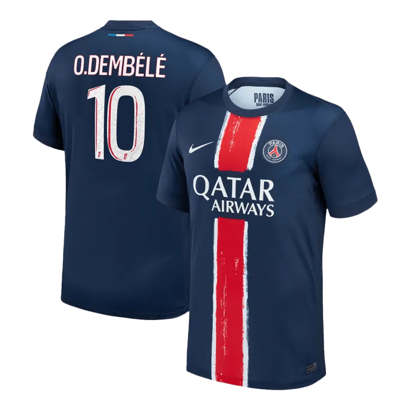 O.DEMBÉLÉ #10 PSG Home Soccer Jersey 2024/25