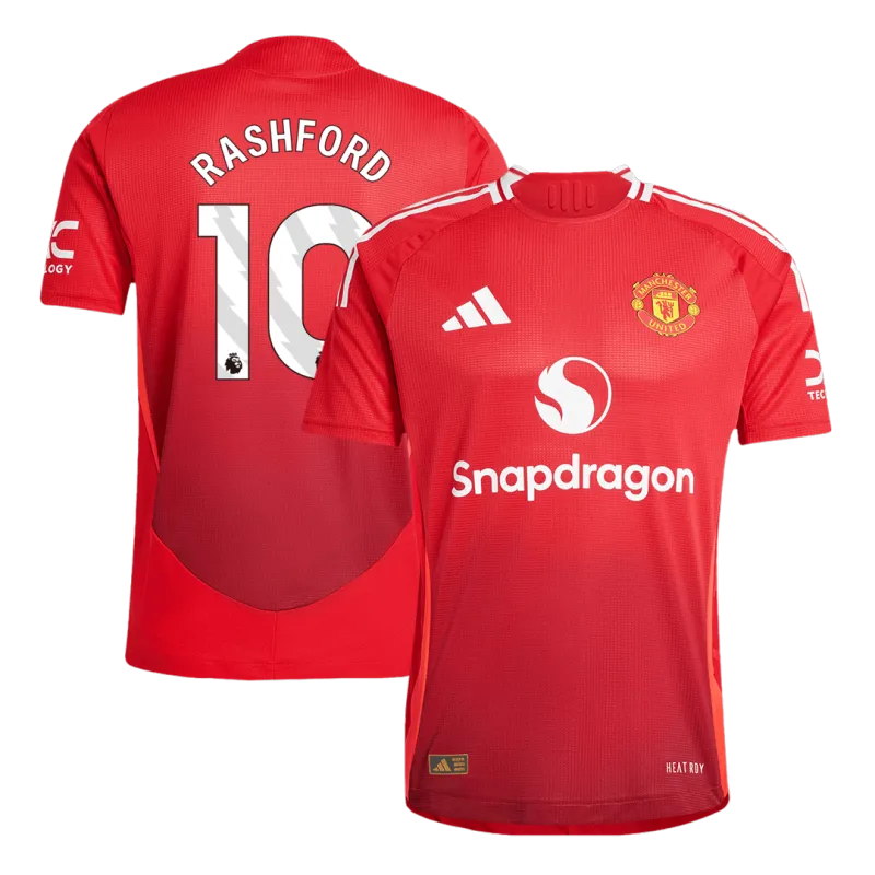 RASHFORD #10 Manchester United Home Authentic Soccer Jersey 2024/25