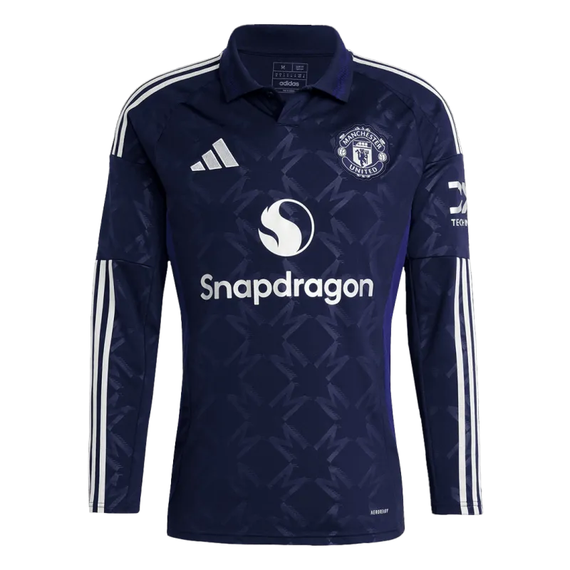 Manchester United Away Long Sleeve Soccer Jersey 2024/25