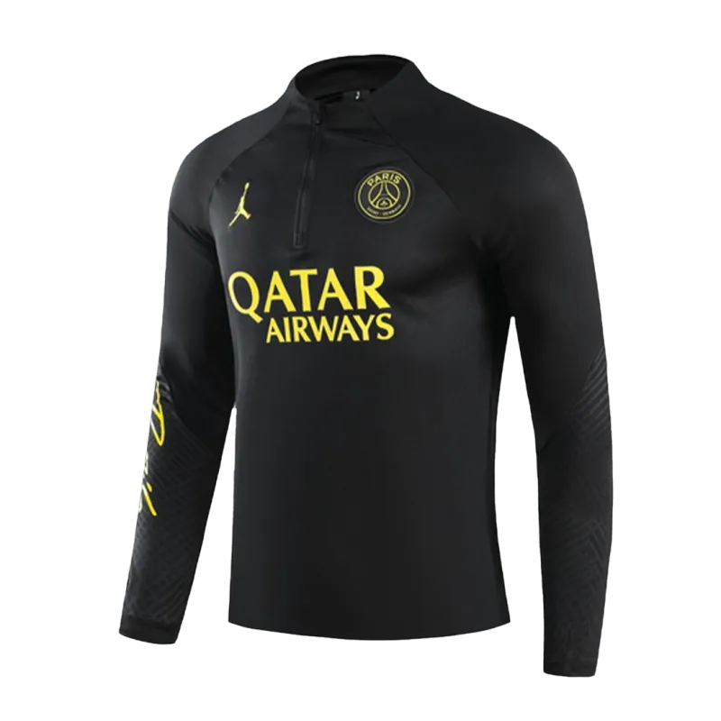 PSG 1/4 Zip Tracksuit 2023/24 Kids Black