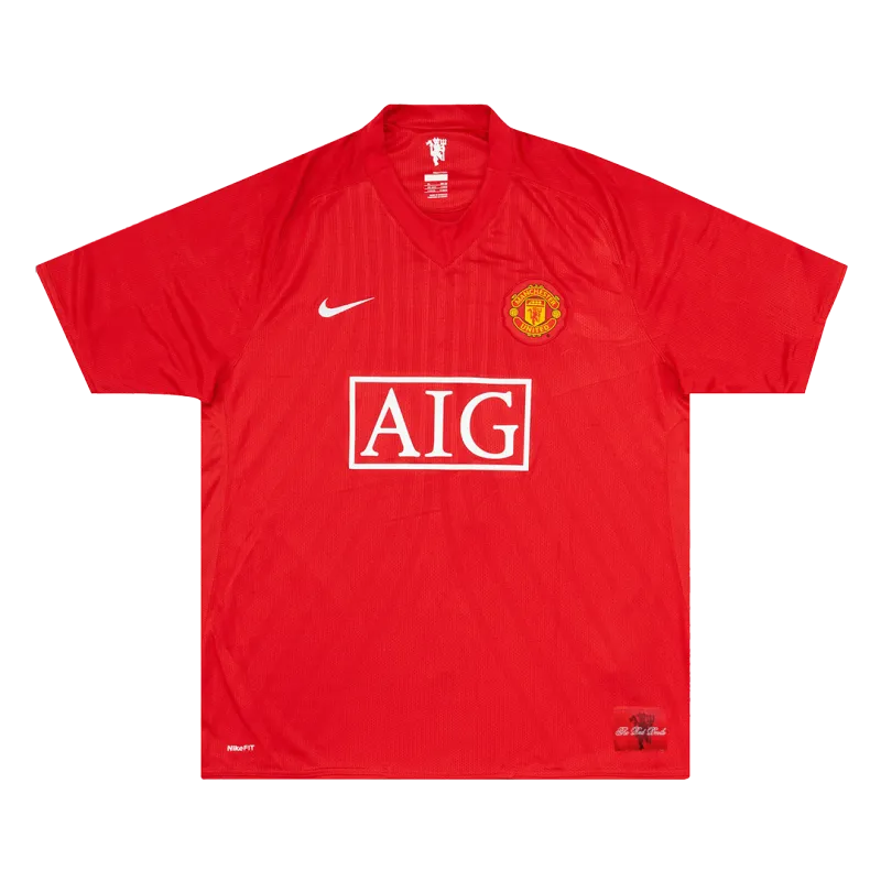 Vintage Soccer Jersey SCHOLES #18 Manchester United Home 2007/08