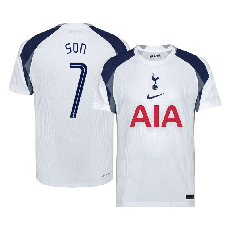 SON #7 Tottenham Hotspur Home Authentic Soccer Jersey 2025/26   UCL