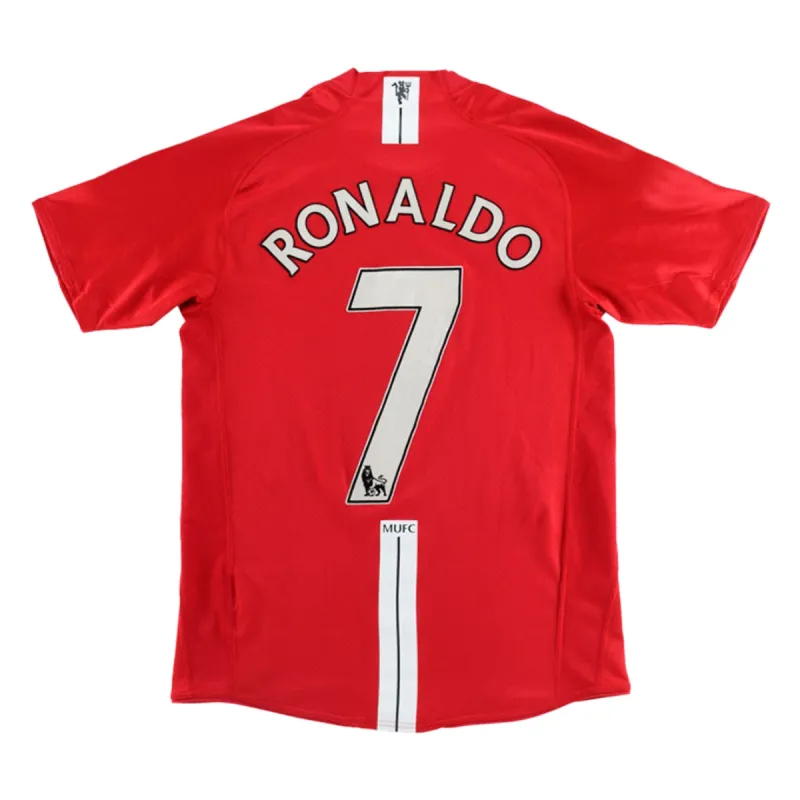 Vintage Soccer Jersey RONALDO #7 Manchester United Home 2007/08
