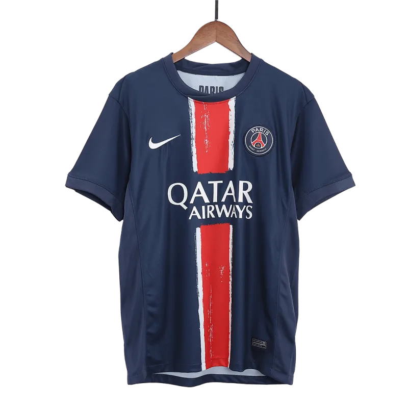 KVARATSKHELIA #7 PSG Home Soccer Jersey 2024/25 -UCL