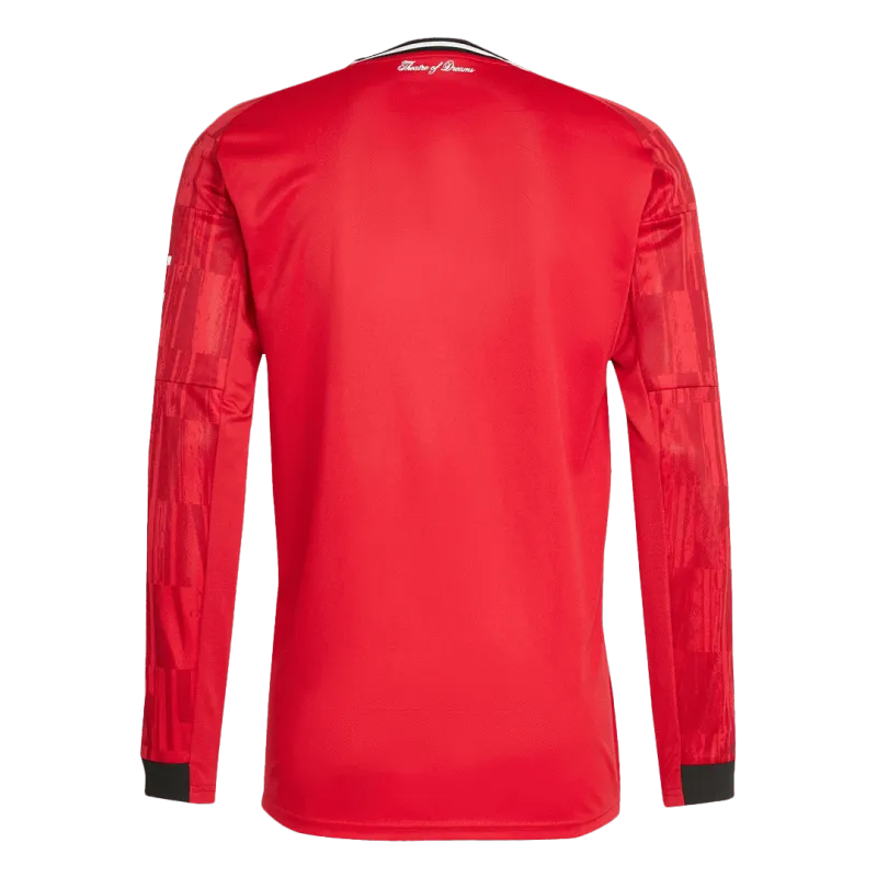 Manchester United Home Long Sleeve Soccer Jersey 2025/26
