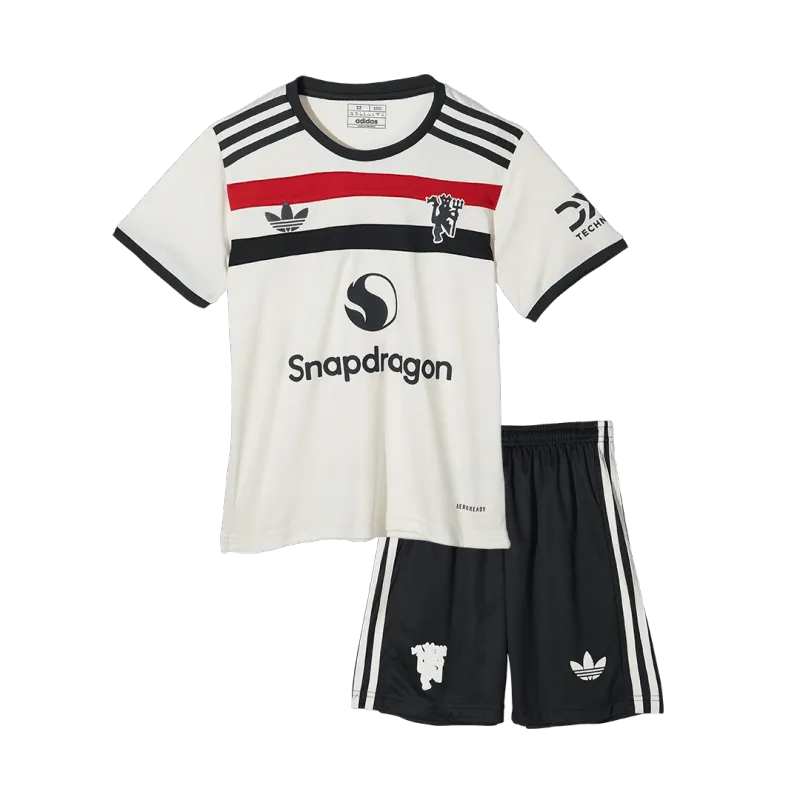 Manchester United Third Away Kids Soccer Jerseys Kit 2024/25