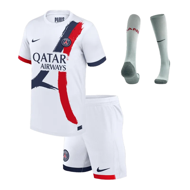 PSG Away Kids Soccer Jerseys Full Kit 2024/25