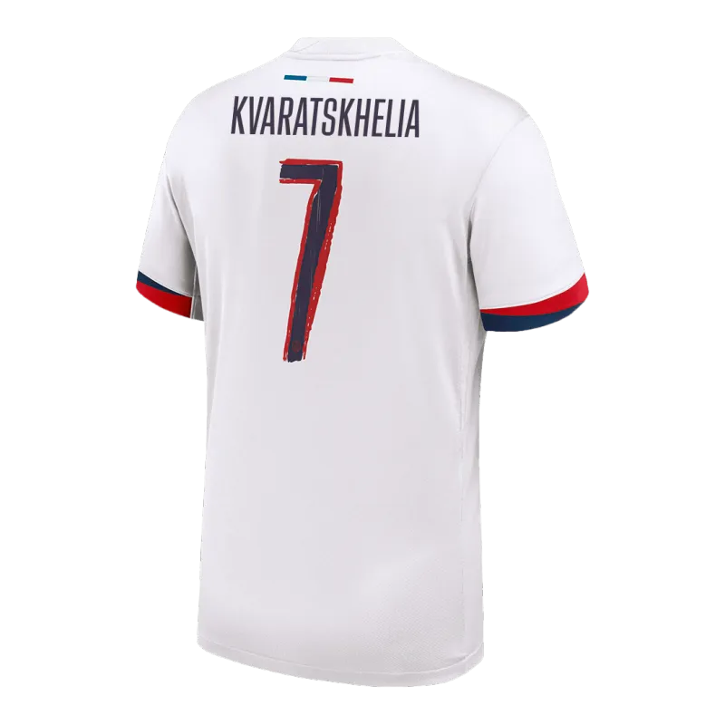 KVARATSKHELIA #7 PSG Away Soccer Jersey 2024/25   UCL