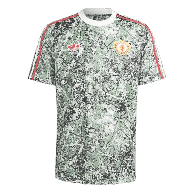 Manchester United X Stone Roses Pre-Match Soccer Jersey 2023/24 Green