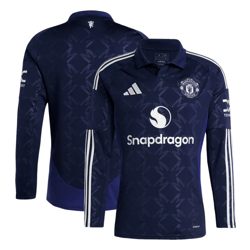Manchester United Away Long Sleeve Soccer Jersey 2024/25