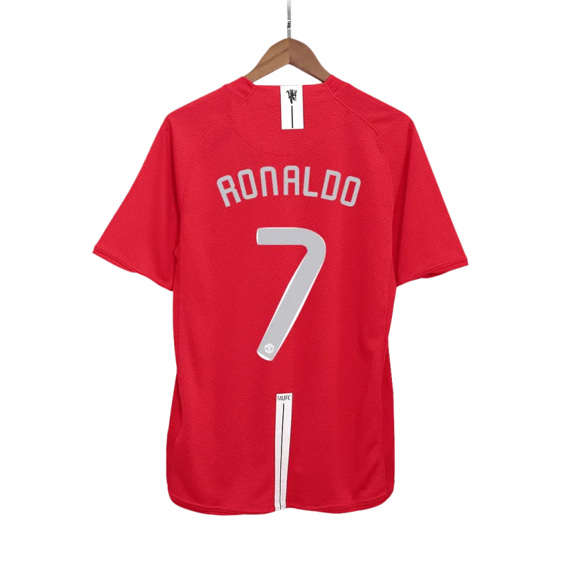 Vintage Soccer Jersey RONALDO #7 Manchester United Home 2007/08   UCL Final