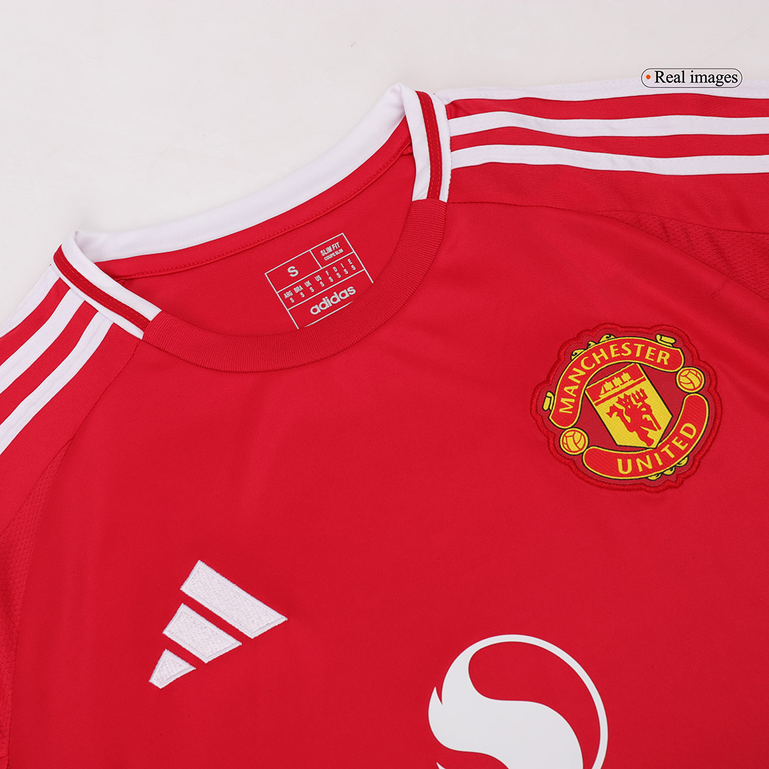 Manchester United Home Long Sleeve Soccer Jersey 2024/25