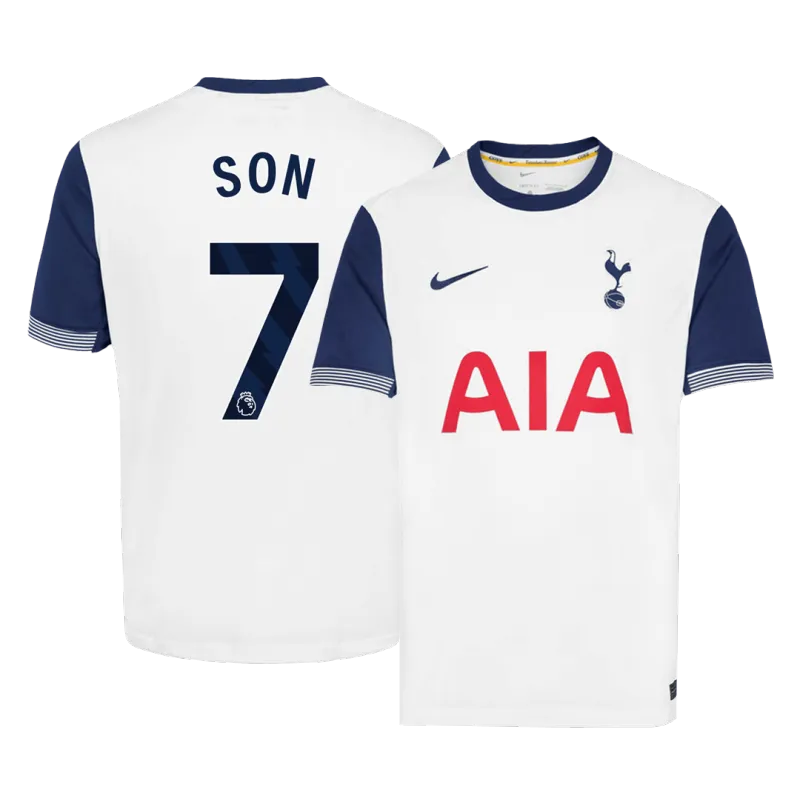 SON #7 Tottenham Hotspur Home Soccer Jersey 2024/25