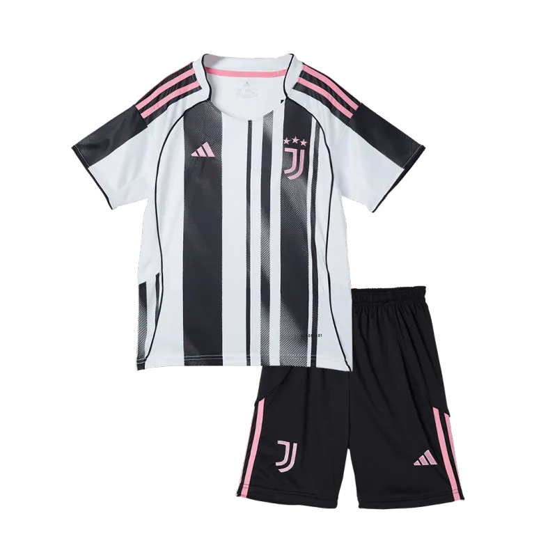Juventus Home Kids Soccer Jerseys Kit 2025/26