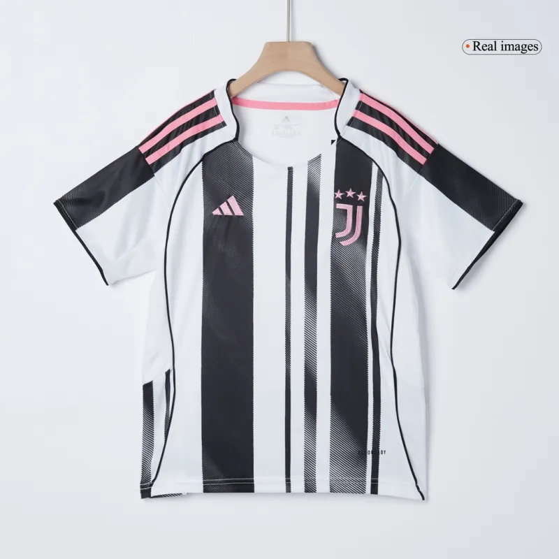 Juventus Home Kids Soccer Jerseys Kit 2025/26