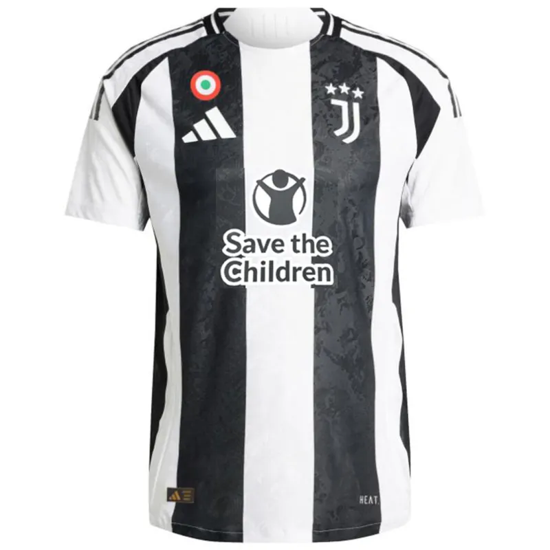 Juventus Home Save Children Sponsor Match Jersey Player Version 2024/25