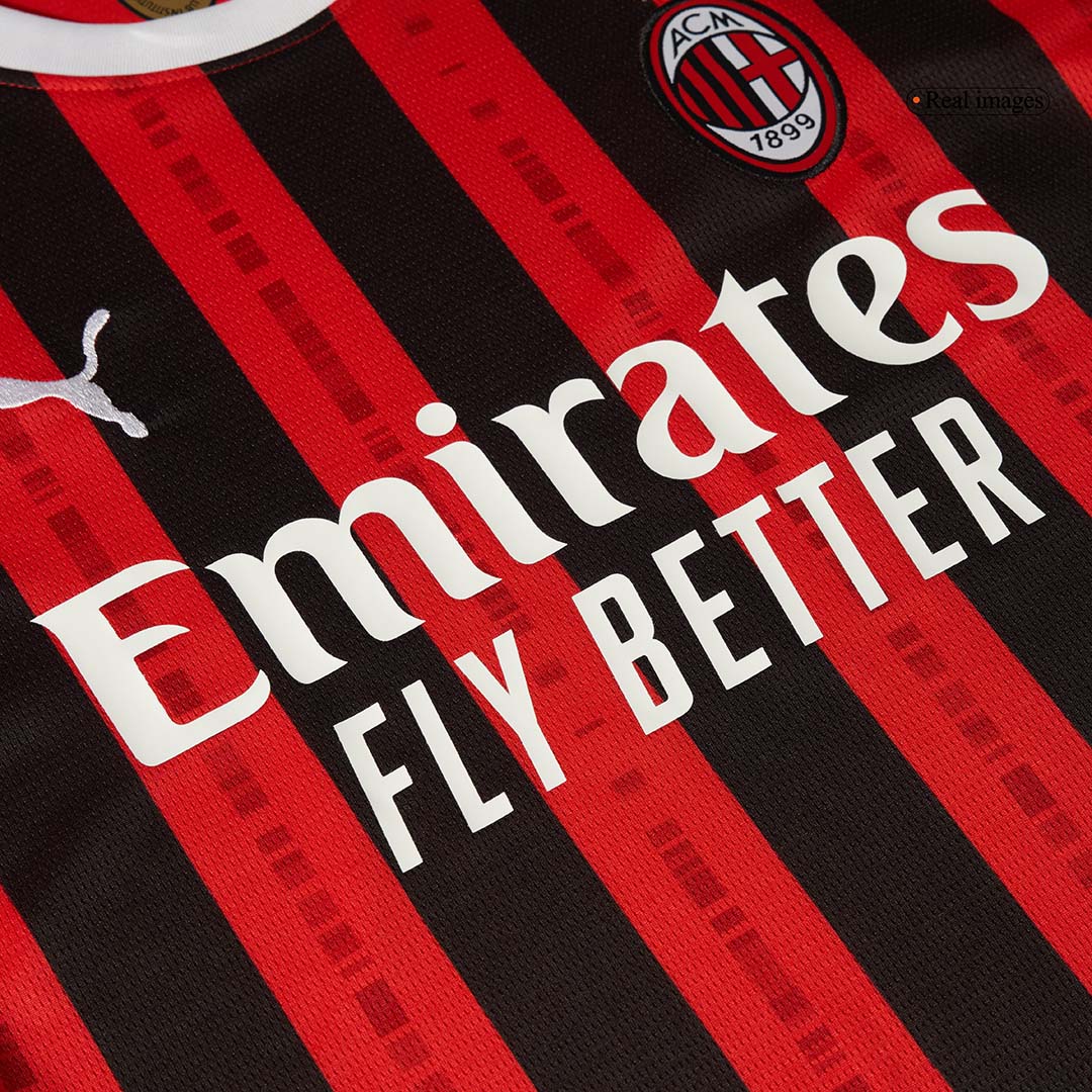AC Milan Home Long Sleeve Soccer Jersey 2024/25